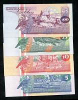 Surinam / Suriname P.136-139 5 - 100 Gulden 1998 