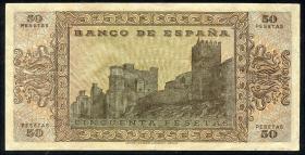 Spanien / Spain P.112 50 Pesetas 1938 (3+) 