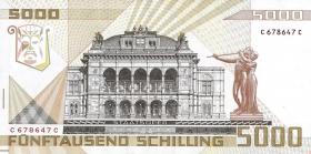 Österreich / Austria P.153 5000 Schilling 1988 (1) Mozart 