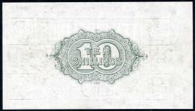 Großbritannien / Great Britain P.350b 10 Shillings (1918) Bradbury Treasury Note (3) 