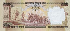 Indien / India P.099d 500 Rupien 2010 (1) 