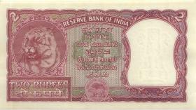 Indien / India P.029b 2 Rupien (1957-1962)(1) 