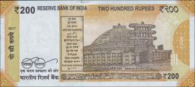 Indien / India P.113a 200 Rupien 2017 (1) 