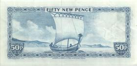 Insel Man / Isle of Man P.28a 50 New Pence (1979) (2) 