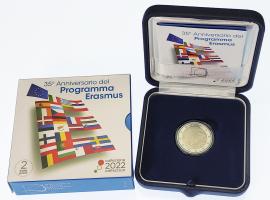 Italien 2 Euro 2022 Gemeinschaftsausgabe "35 Jahre Erasmus-Programm" PP 
