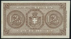 Italien / Italy P.037b 2 Lire (1914-1922) (2) 