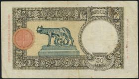 Italien / Italy P.054 50 Lire 1940 (3) 