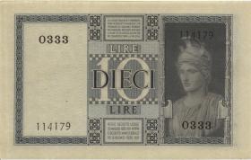 Italien / Italy P.025b 10 Lire 1938 (1) 