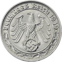 J.365 • 50 Reichspfennig 1939 B 