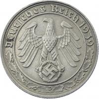 J.365 • 50 Reichspfennig 1939 D 