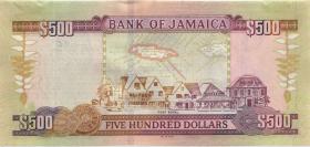 Jamaika / Jamaica P.85c 500 Dollars 2005 (1) 