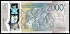 Jamaika / Jamaica P.100 2000 Dollars 2022 Polymer (1) 