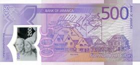Jamaika / Jamaica P.98 500 Dollars 2022 Polymer (1) 