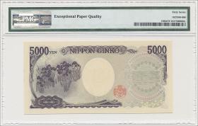 Japan P.105b 5.000 Yen (2004) (1) PMG 67 
