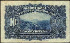 Jugoslawien / Yugoslavia P.021 10 Dinara 1920 (3) 