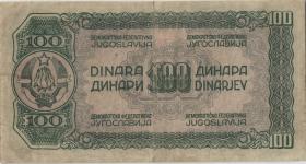 Jugoslawien / Yugoslavia P.053b 100 Dinara 1944 (3) 