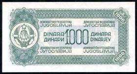 Jugoslawien / Yugoslavia P.055 1.000 Dinara 1944 BD (1) 