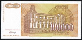 Jugoslawien / Yugoslavia P.142A 100.000 Dinara 1994 (1) 