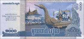 Kambodscha / Cambodia P.63 1000 Riels (2012) Tod König Sihanouk 