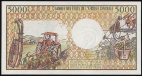 Kamerun / Cameroun P.22b 5000 Francs (1990) (1) 