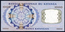 Katanga P.14a 1000 Francs 1962 (1/1-) 