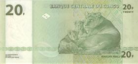 Kongo / Congo P.094 20 Francs 2003 (1) 