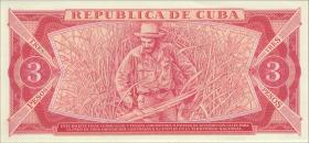 Kuba / Cuba P.107a 3 Pesos 1986 Ché Guevara (1) 