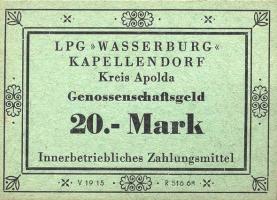 L.063.1/3 LPG Kapellendorf "Wasserburg" 0,10 -100 Mark (1) 