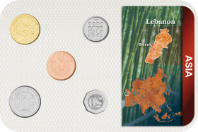 Kursmünzensatz Libanon 