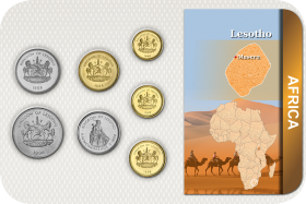 Kursmünzensatz Lesotho / Coin Set Lesotho 