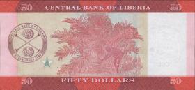 Liberia P.34a 50 Dollars 2016 (1) 