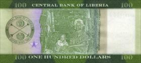 Liberia P.35b 100 Dollars 2017 (1) 