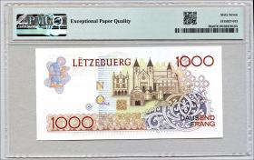 Luxemburg / Luxembourg P.59 1000 Francs (1985) (1) PMG 67 EPQ 