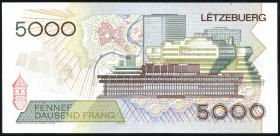 Luxemburg / Luxembourg P.60a 5000 Francs 1993 (2) 