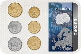 Kursmünzensatz Mazedonien 