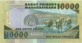 Madagaskar P.74b 10000 Francs = 2000 Ariary (1988-93) (1) 