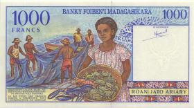 Madagaskar P.76a 1000 Francs (1994) (1) 
