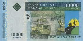 Madagaskar P.92b 10000 Ariary (2009) ohne "Francs" (1) 