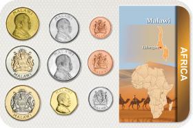 Kursmünzensatz Malawi 