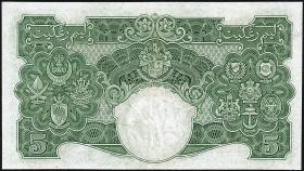 Malaya & British Borneo P.12 5 Dollars 1941 (3) 