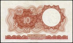 Malaya & British Borneo P.09a 10 Dollars 1961 A (2) 