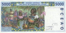 West-Afr.Staaten/West African States P.413Dl 5000 Francs 2003 (1) 