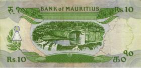 Mauritius P.35b 10 Rupien (1985) (3) 