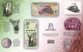 Mexiko / Mexico P.128/129a 100 + 200 Pesos 2007 Serie A  (1) 