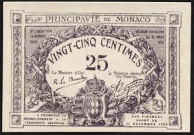 Monaco P.02b 25 Centimes 1920 lila (1) 
