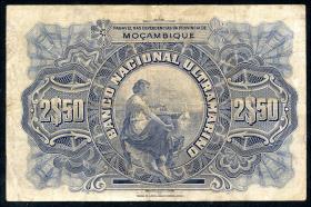 Mozambique P.067b 2,50 Escudos 1921 (3) 