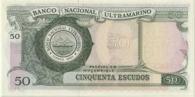 Mozambique P.111 50 Escudos 1970 (2+) 