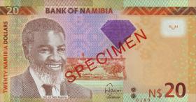Namibia P.11 - 15 10 - 200 Namibia Dollars 2012 Specimen (1) 