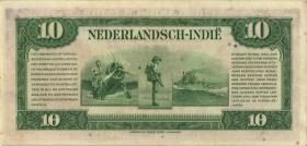 Ndl. Indien / Netherlands Indies P.114 10 Gulden 1943 (2) 