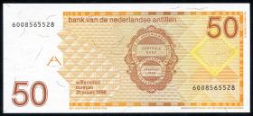 Niederl. Antillen / Netherlands Antilles P.25a 50 Gulden 1986 (1) 